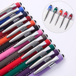 Actsun Funny Pens - 12 Pack Fine Point Smooth Writing Pens with Inspirational Tips, Black Ink, Touch Stylus Screens, Motivational Gift for Office & Desk Accessories