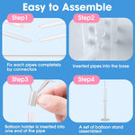 4 Sets Balloon Stand Kits with Base for Table, Graduation, Birthday, Baby Shower, Gender Reveal Party Decorations