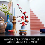 LEGO Botanicals Plum Blossom Building Set for Adults - Artificial Flower Home Decor DIY Craft Kit