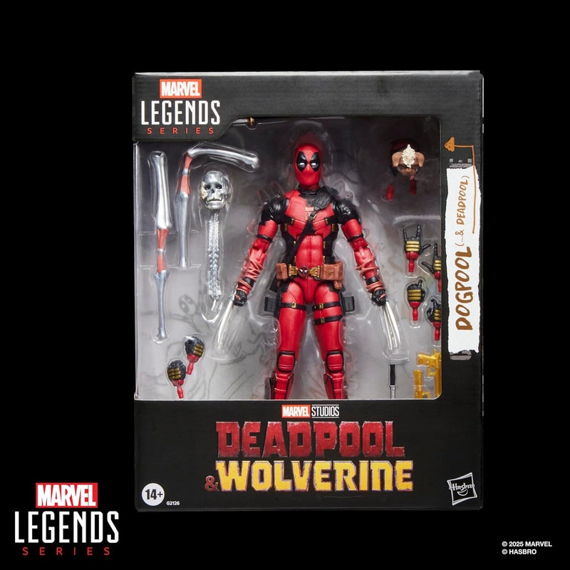 Marvel Legends Series Dogpool and Deadpool, Marvel Studios' Deadpool & Wolverine Movie Collectible 6-Inch Action Figure Gift