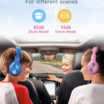 Nabevi Kids Headphones with Cord, Over-Ear Headphones for Kids with Microphone, 85/94dB Volume Limit, Headset for Kid Boys Girls with Shareport, Wired Toddler Headphone for School/Tablet/iPad/Travel