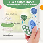 Fidget Toys Adults Stress Relief: 4 Pack Fidget Stone - Sensory Calming Desk Toys for Teens Kids with ADHD Autism - Office Tension Relief Focus Tool