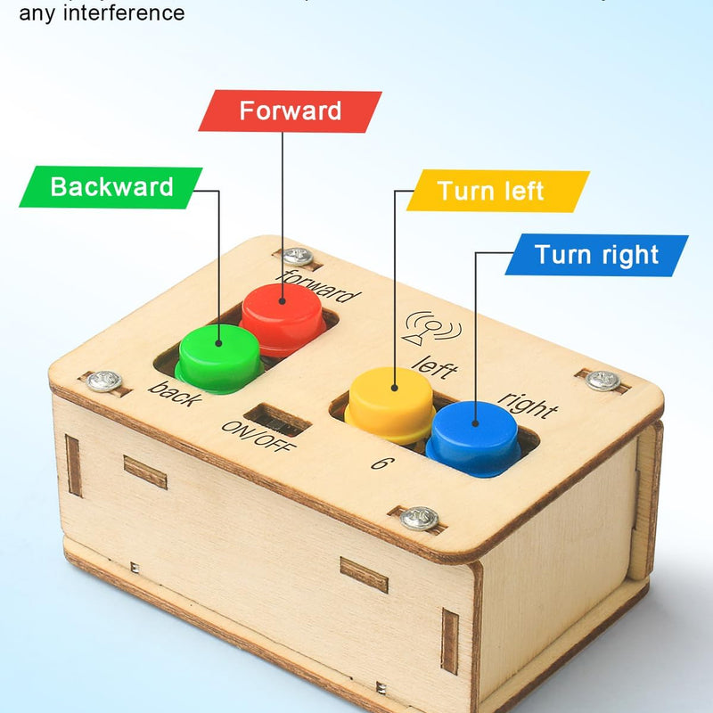 Poraxy STEM Kit for Kids, Remote Control Car with 160ft Range and Auto-Centering Steering