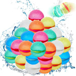 12 Pcs Reusable Water Balloons, Self-Sealing Refillable Water Balls, Pool Toys for Kids Ages 4-14, Pool Beach & Outdoor Water Ballons