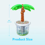 60" Inflatable Palm Tree Cooler for Summer Parties and Outdoor Decorations