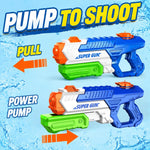 3 Pack Water Guns for Kids Adults, 600cc High Capacity Super Squirt Soaker | 30 Feet Long Range Shooting, Pump Action Water Gun Blaster, Outdoor Summer Pool Beach Water Fighting Toys for Kids and Adults