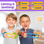 Sensory Toys Fidgets for Kids Adults - 4 Pack Stretchy Fidget Toys Bracelets | Texture & Calming Autism Sensory Toys for Special Needs Autistic Children Classroom Fidgets| Squishy Fidgets Travel Gifts