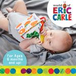 Very Hungry Caterpillar soft book for babies, 5.25x5.25 inch, BPA free, crinkle and teether toy