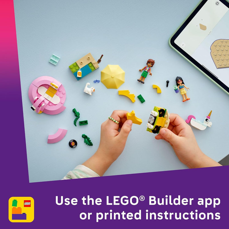 LEGO Friends Unicorn & Flamingo Pool Party Pretend Play Building Toy