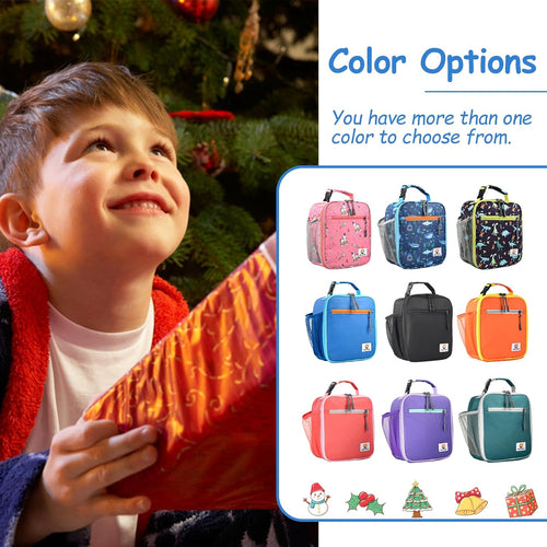 CaCTOUR Lunch Box Kids,Premium Insulated Lunchbox for Girls Boys,Soft Mini Cooler Bag Back to School Thermal Reusable Lunch Bag for Work School Picnic (Blue)