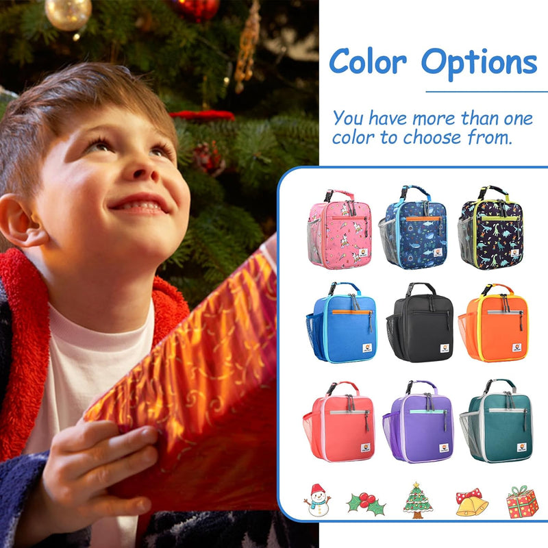 CaCTOUR Lunch Box Kids,Premium Insulated Lunchbox for Girls Boys,Soft Mini Cooler Bag Back to School Thermal Reusable Lunch Bag for Work School Picnic (Blue)