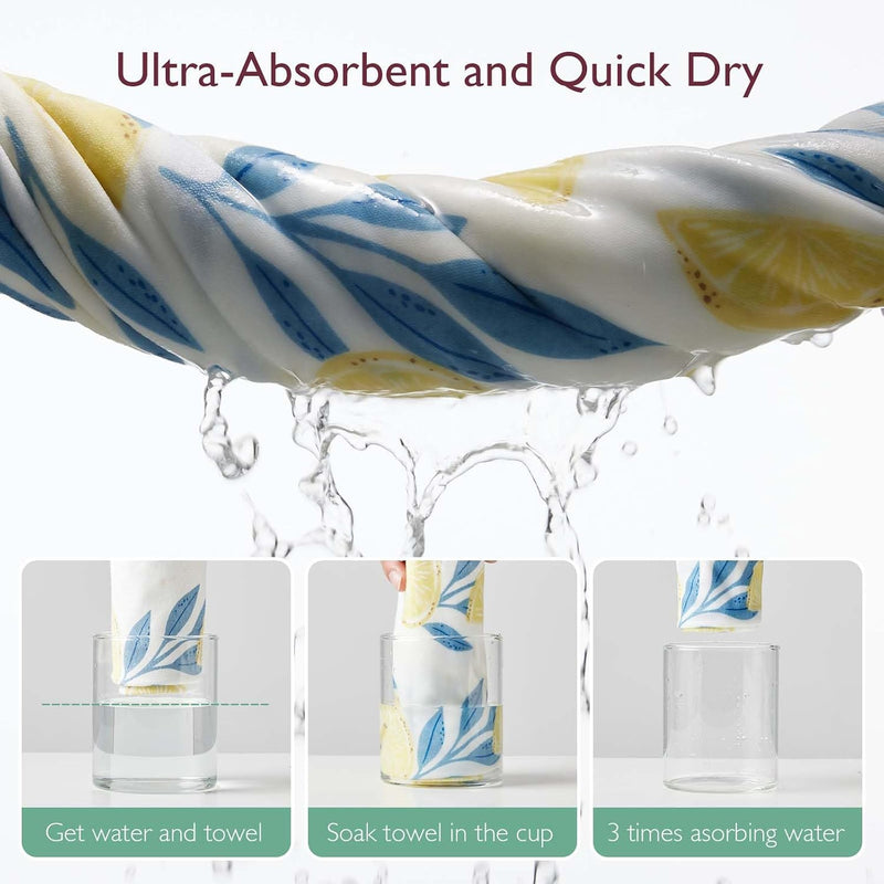 Momcozy Baby Towels, Soft Absorbent Bath Towel for Newborn&Toddler,Lemon | Soft&Absorbent Bath Towel Set，Gentle on Baby's Skin，Unisex Baby Essential