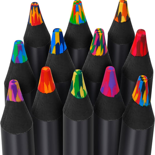 KUCHEY 12 Colored Rainbow Pencils for Teen Girl Boys | Stocking Stuffers for Kids, Art Supplies Gifts Trendy Stuff, Birthday Party Favors Arts and Crafts 5-12 Year Old