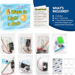 8-Circuit Science Experiment Kit for Kids Ages 8-12, STEM Electrical Light Bulb Experiments, Electric Circuit Building