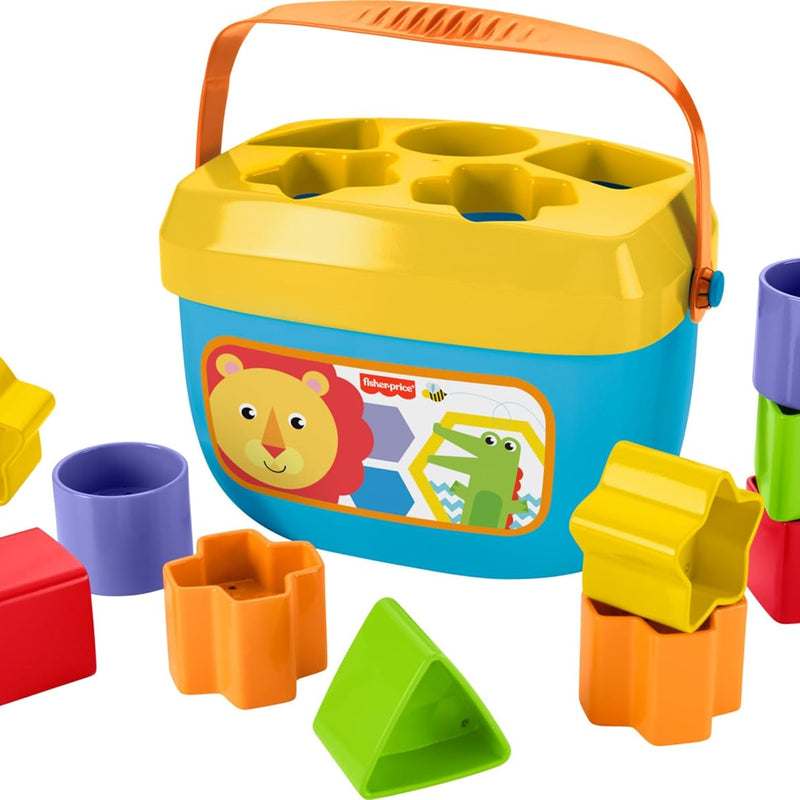 Fisher-Price baby blocks and rock-a-stack toy set for 6+ months developmental play