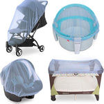 Baby Mosquito Net for Stroller, Bug Net and Mesh Protection,White | Reusable Portable Baby Insect Netting for Stroller, Playards, Pack N Plays and Portable Mini Crib