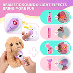 Meland toy doctor kit for girls, pretend play vet dog toys, stethoscope, dress up, 3-6 years old role play