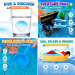 AGENTLAN Ocean Sensory Bin with Sensory Sand, Ocean Toys for Kids | Sand Kit with sea animals, Sea sand box sensory kit, Gift for toddlers ages 3+