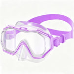 Kids Swim Goggles Snorkel Mask, Latest 3-Window Lens Wide Vision, Crystal Clear, Swimming Goggles Soft Nose Cover