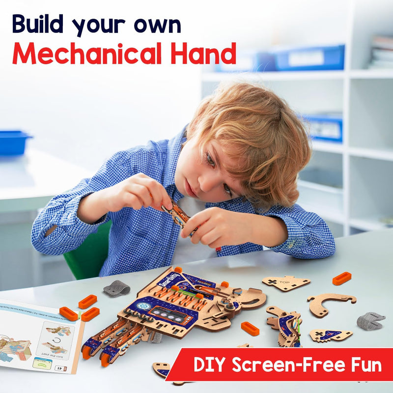 Smartivity DIY Robotic Mechanical Hand STEM Toy for Kids 8-14 Years Old, Engineering Kit, Parents Choice Award Winner