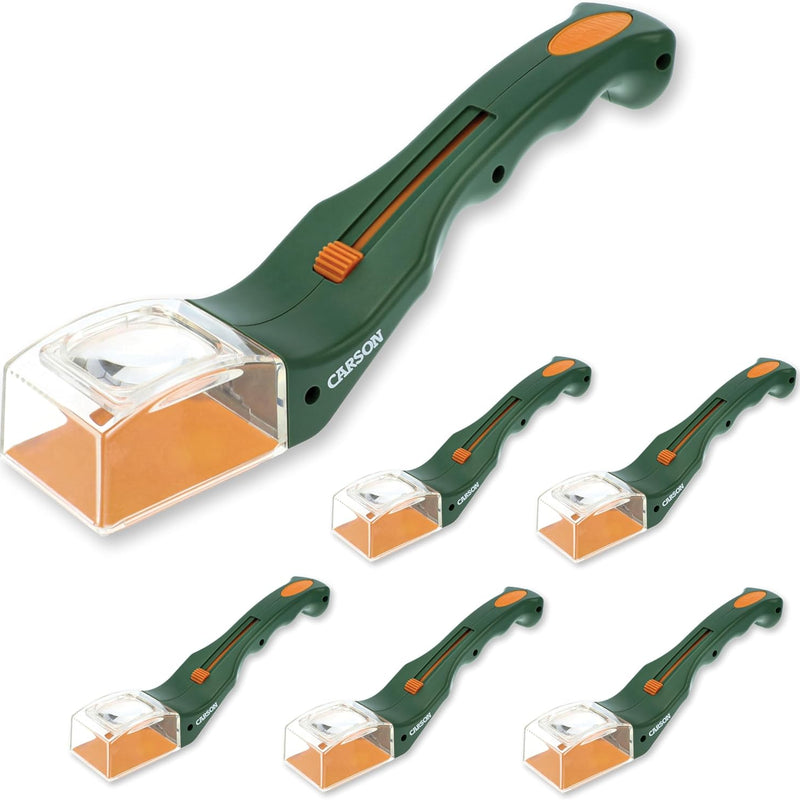 Carson BugView 5X Magnifying Glass Quick-Release Bug Catcher for Indoor and Outdoor Use, Perfect for Kids and Adults