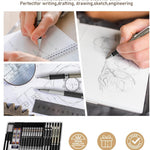 Nicpro 35PCS Art Mechanical Pencil Set, 3 PCS Metal Drafting Pencil 0.5 mm & 0.7 mm & 0.9 mm & 3 PCS 2mm Lead Holder (6B 4B 2B HB 2H 4H Colors) For Sketching Drawing With 20 Tube Lead Refills Case