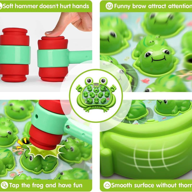 Whack-a-Frog Game: Educational Toy for Toddlers, 3-5 Year Old Boys