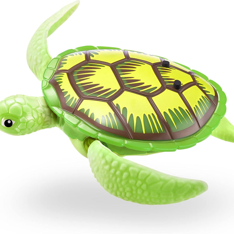 Robo Alive Robo Turtle Robotic Swimming Turtle (Green + Pink) by ZURU Water Activated, Comes with Batteries, Exclusive (2 Pack)