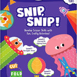 Skillmatics scissor skills activity book, 25 cutting activities for preschoolers, felt craft kit for kids aged 3-7
