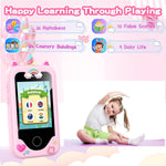 Multifunctional Kids Smart Phone with Dual Camera, Games & Music Player, Toddler Learning Toy, Ages 3-10