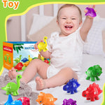 Montessori number learning dinosaur toys for 3-5 year old kids, double-sided, educational and entertaining