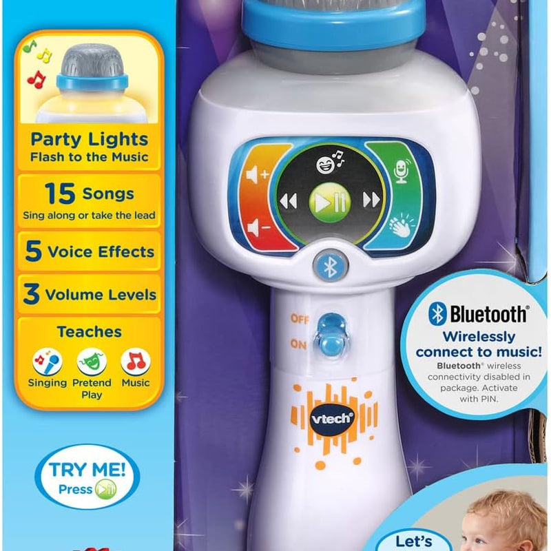 VTech Sing It Out Karaoke Microphone: Wireless Bluetooth Singing Fun for Ages 2-5