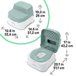 Ingenuity Prepare to Potty 3-in-1 System - Potty Training Toilet, Topper, Step Stool, Easy Setup, for Toddlers Ages 18 Months+