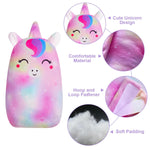FIODAY Car Seat Belt Covers for Kids Unicorn Seat Belt Pillow | Soft Seat Belt Cushion Adjust Seat Strap Pillow Head Neck Support for Children Boys Girls Travel