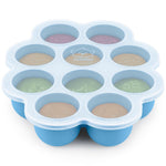 KeaBabies Silicone Food Freezer Trays with Lid, 2oz x 10 Pods (Chai Latte) | Baby Food Storage Containers, Easy Puree Meal Prep, Breast Milk Silicone Freezer Molds, Dishwasher, Microwave Safe, BPA-Free