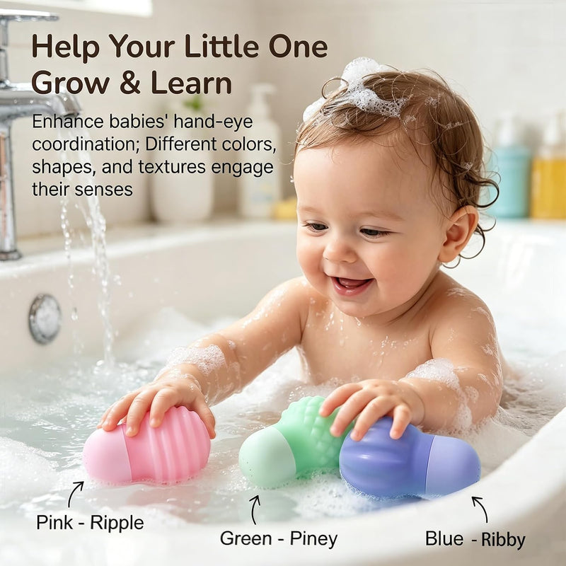 Sizobi Baby Bath Toys, Pool Water Toys Toddler Bath Toys for Kids Ages 1-3 | 1 Year Old Boy Girl Sensory Squeezing Water Bathtub Toys, Baby 6-12-18 Months Bathtub Outdoor Water Table Toy,Birthday Gifts