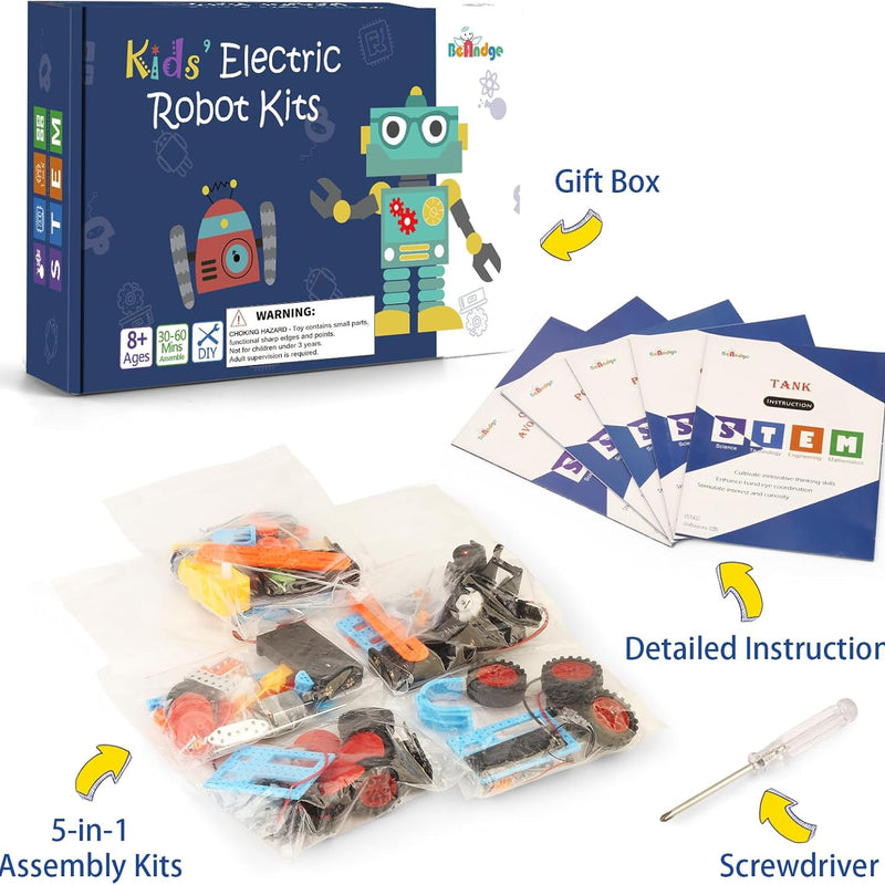 STEM Kits for Kids, Ages 6-12, Robotics Science Experiments, Building Robot Cars, STEM Activities, Educational Toys, Birthday Gifts