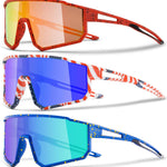 3PACK Kids Sunglasses for Boys and Girls, UV400 Protection, Baseball and Cycling Goggles