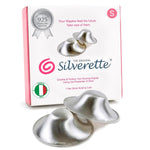 Silverette Nursing Cups, Postpartum Essentials, The Real, Small Silver | Pure 925 Sterling Silver Nursing Cups, Nipple Shields for Breastfeeding Newborn, Silver Nipple Covers, Made in Italy, Gift