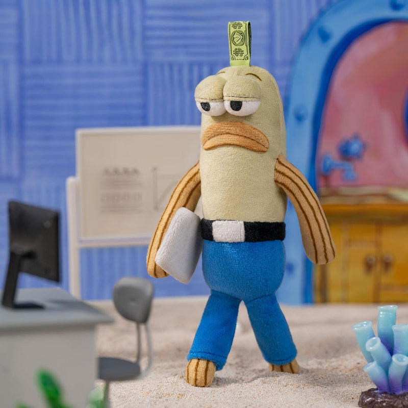 POP MART Spongebob - Bikini Bottom Buddies - Whimsical Plush Blind Box, Blind Box Figures, Random Design Action Figures Collectible Toys Home Decorations, Single Box