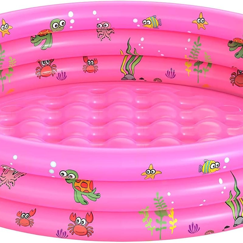 Inflatable Baby Swimming Pool - Portable Kiddie Paddling Pool for Toddlers, Indoor & Outdoor Use