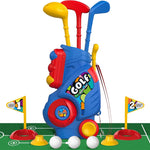 Liberry Toddler Golf Clubs Set Toy for 1 2 3 4 Years Old Girls Boys, Pink | Upgraded Kids Golf Cart, Shoulder Strap Design, Indoor and Outdoor Sports Game, Birthday Gifts for Baby