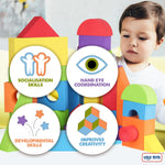 LOLO TOYS Large Building Foam Blocks - Giant Jumbo Big Blocks for Toddlers (30 Pieces)