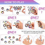 Cevioce 9Pcs Magnetic Rings Fidget Toys Adults Teens Boys ADHD Anxiety Magnetic Fidgets for Kids Fidget Spinner Rings for Relief Gifts for Kids 8+ Year Old Easter Basket Stuffers