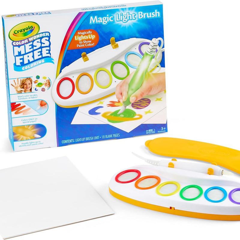 Crayola Color Wonder Magic Light Brush, Mess Free Painting Station for Kids, Gift for Kids & Toddlers
