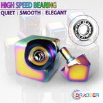 Fidget Spinner Toys Cube Adults Metal Fidgets Cool Stuff Desk Gadgets Office Toy for Teen Boy Small Anxiety Figette Sensory Toy ADHD Tool Fingears Figet Stress Gifts Easter Basket Stuffers Teen Boys