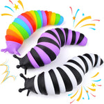Cevioce Fidget Slug Toy 3Pcs Autism Sensory Toys for Autistic Children Airplane Car Travel Essential Toys Gifts for Kids Toddlers Girls Boys Slug Fidget Toys for Kid Adult Easter Basket Stuffers