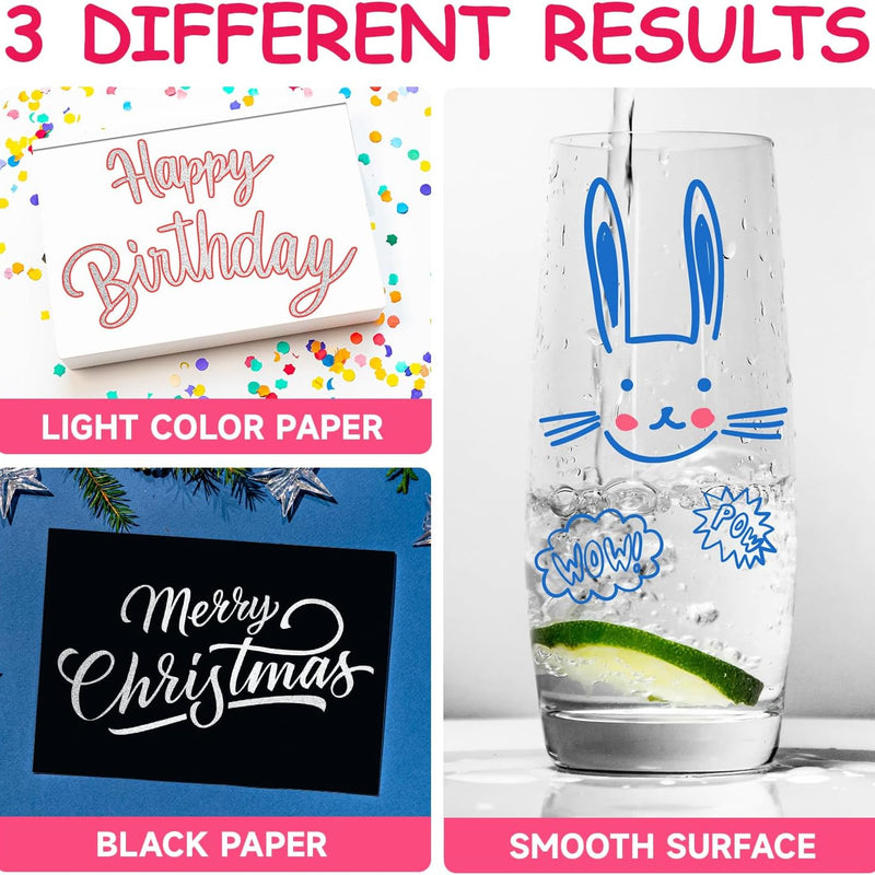 Yangmei Outline Glitter Markers, Teen Girl Gifts Trendy Stuff, Art Supplies for Kids 6-8 9-12, Crafts for Girls 8-12, 12 Self Outline Metallic Markers, Gift for 4-12 Year Old Girls Birthday Gift