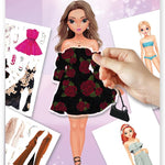 BSCOOL Sticker Dress up Books - Sticker Activity Book for Kids. Learn Girls Fashion Design with Stickers and Guides for Kids 5 and up. Little Designer Creativity Book. Stickers, Paper Dolls. - Glamour