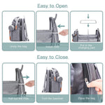 ISMGN Diaper Bag Backpack with Changing Station, Baby Bag for Mom, Grey | Baby Diaper Bag, Large Diaper Bag Backpack, Baby Bags for Boys Girls, Mens Diaper Bag, Diaper Backpack for Women